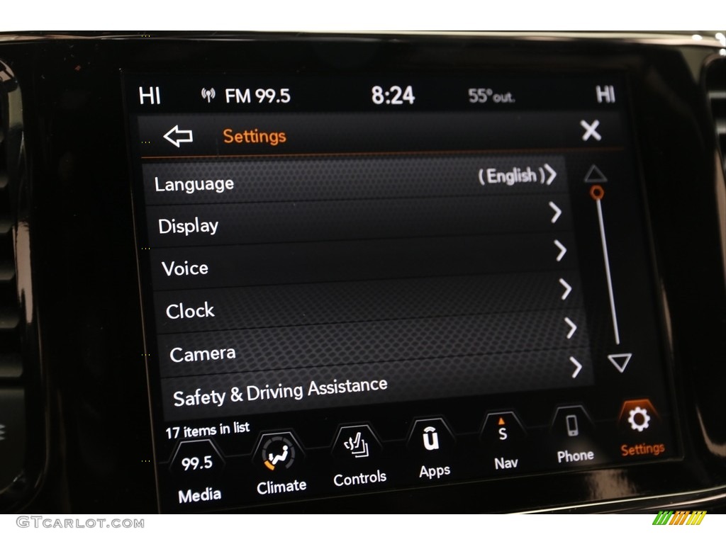 2020 Jeep Grand Cherokee Trailhawk 4x4 Controls Photo #139959187