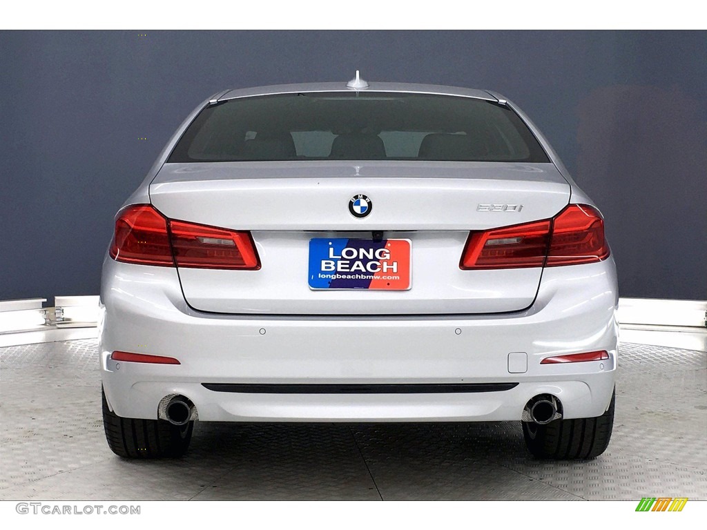 2020 5 Series 530i Sedan - Glacier Silver Metallic / Black photo #3