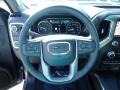 Jet Black 2021 GMC Sierra 1500 Denali Crew Cab 4WD Steering Wheel