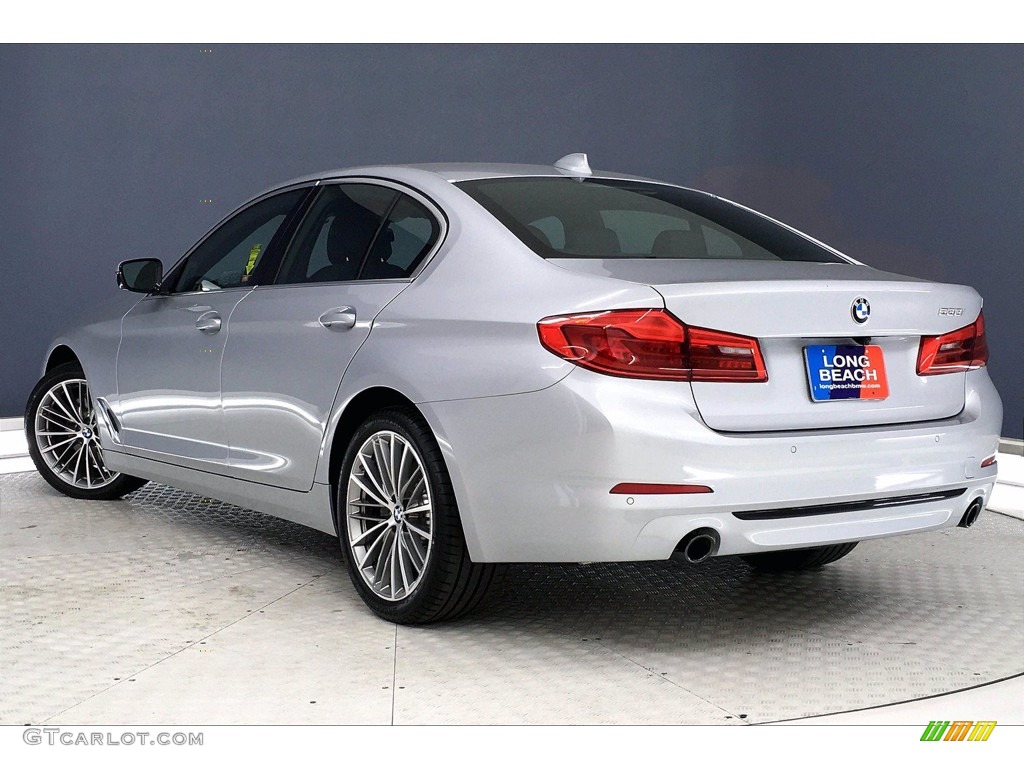 2020 5 Series 530i Sedan - Glacier Silver Metallic / Black photo #10