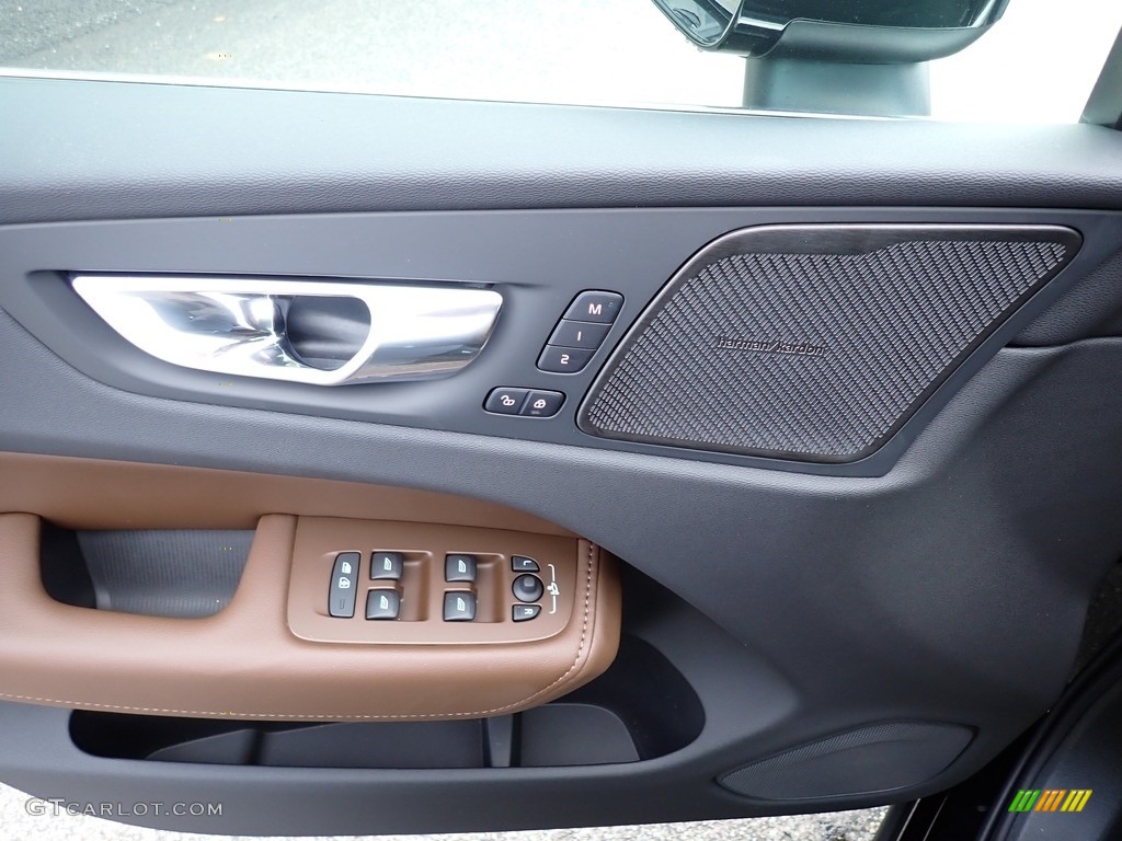 2021 Volvo XC60 T5 AWD Inscription Maroon Brown/Charcoal Door Panel Photo #139959439