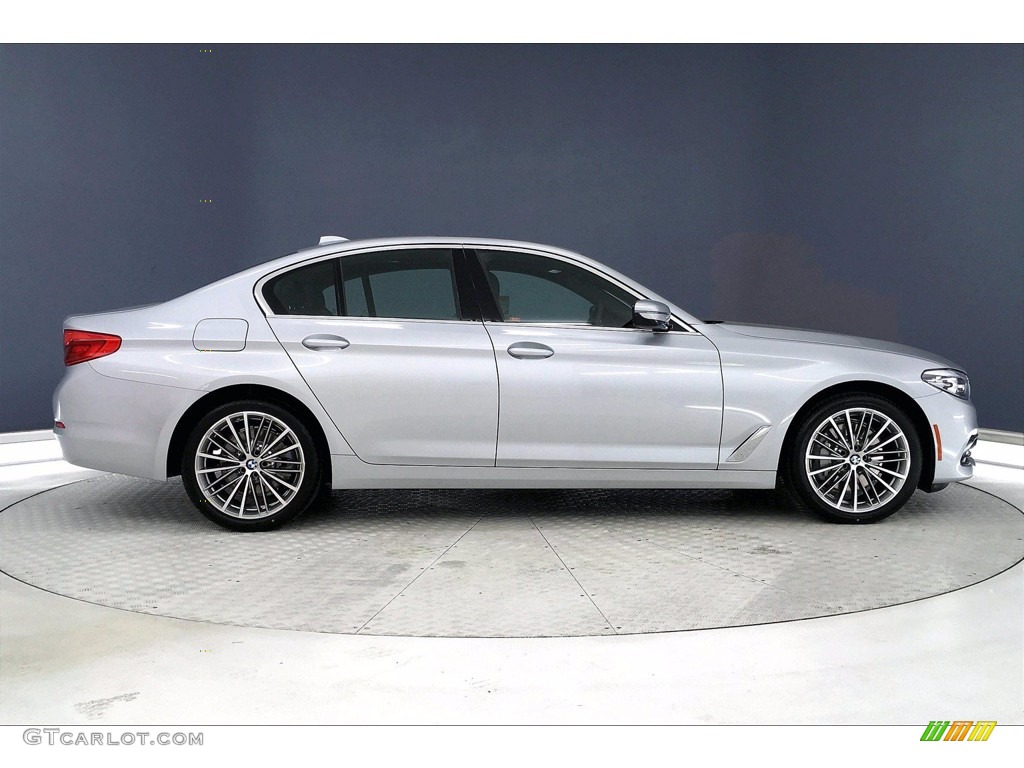 2020 5 Series 530i Sedan - Glacier Silver Metallic / Black photo #14