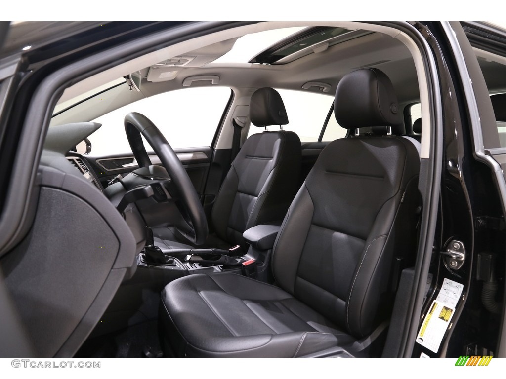2017 Golf 4 Door 1.8T Wolfsburg - Black / Titan Black photo #6