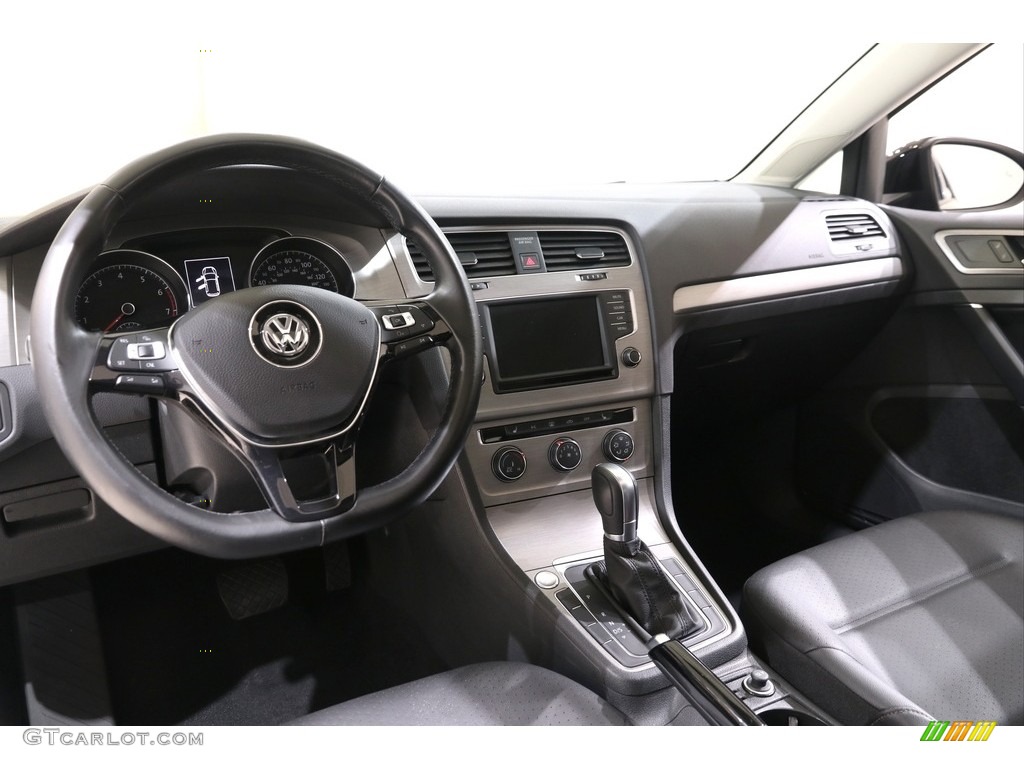 2017 Golf 4 Door 1.8T Wolfsburg - Black / Titan Black photo #7