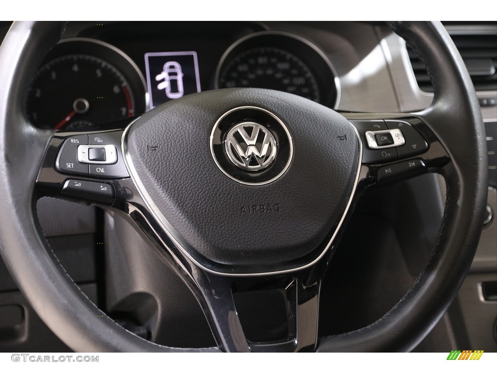 2017 Golf 4 Door 1.8T Wolfsburg - Black / Titan Black photo #8