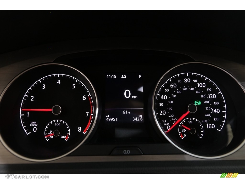 2017 Golf 4 Door 1.8T Wolfsburg - Black / Titan Black photo #9