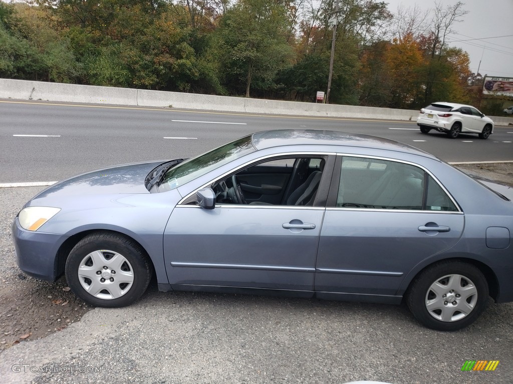 2007 Accord LX Sedan - Cool Blue Metallic / Ivory photo #4