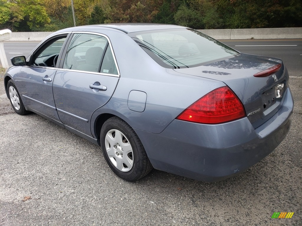 2007 Accord LX Sedan - Cool Blue Metallic / Ivory photo #5