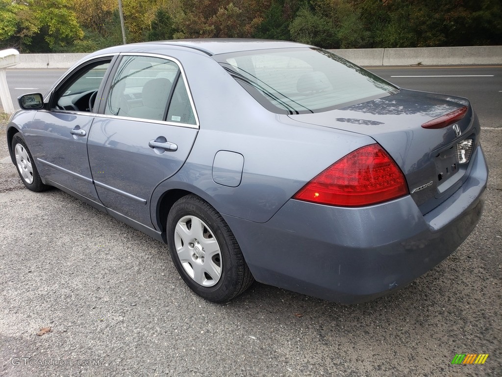 2007 Accord LX Sedan - Cool Blue Metallic / Ivory photo #5