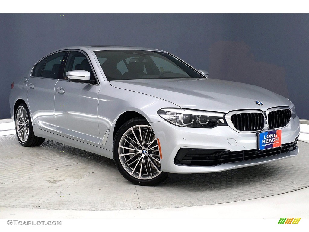 2020 5 Series 530i Sedan - Glacier Silver Metallic / Black photo #36