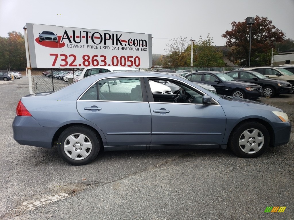 2007 Accord LX Sedan - Cool Blue Metallic / Ivory photo #8