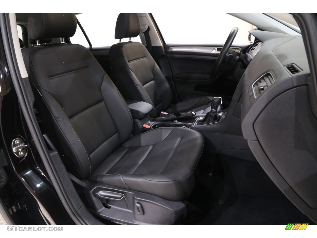 2017 Golf 4 Door 1.8T Wolfsburg - Black / Titan Black photo #21