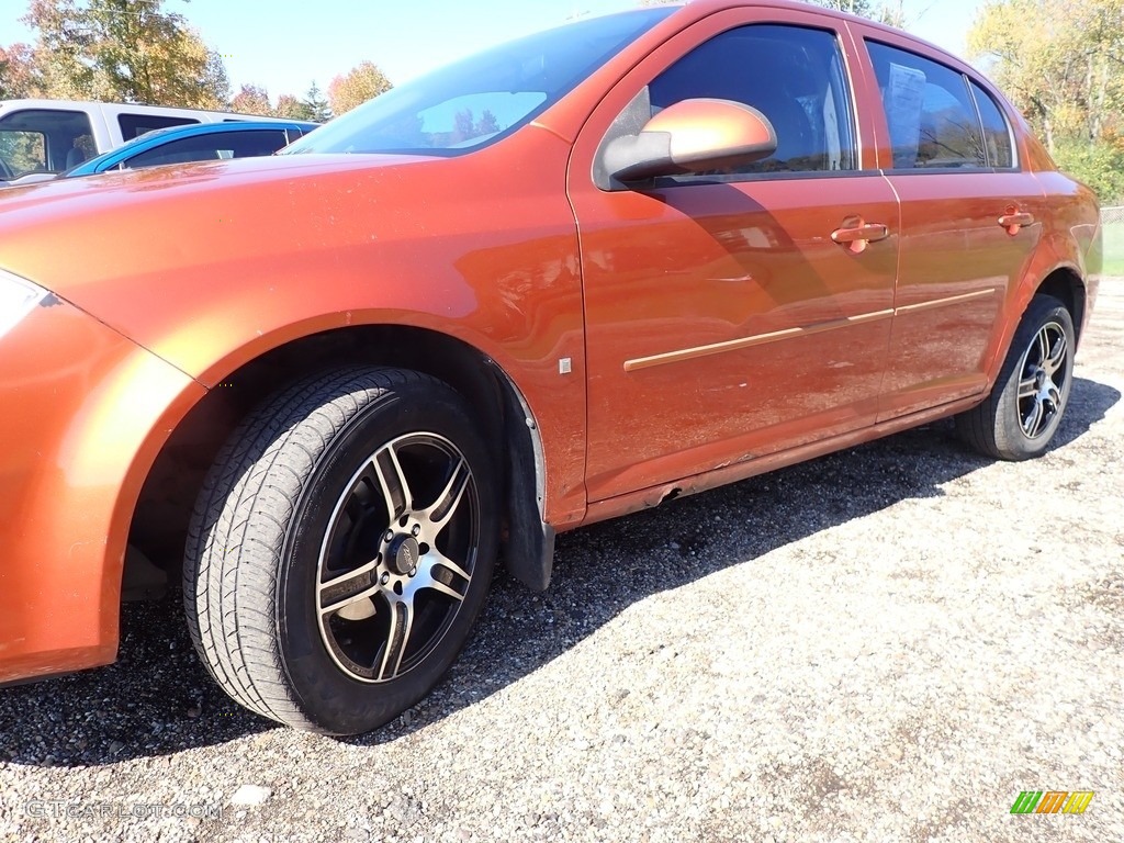 2007 Cobalt LT Sedan - Sunburst Orange Metallic / Gray photo #8