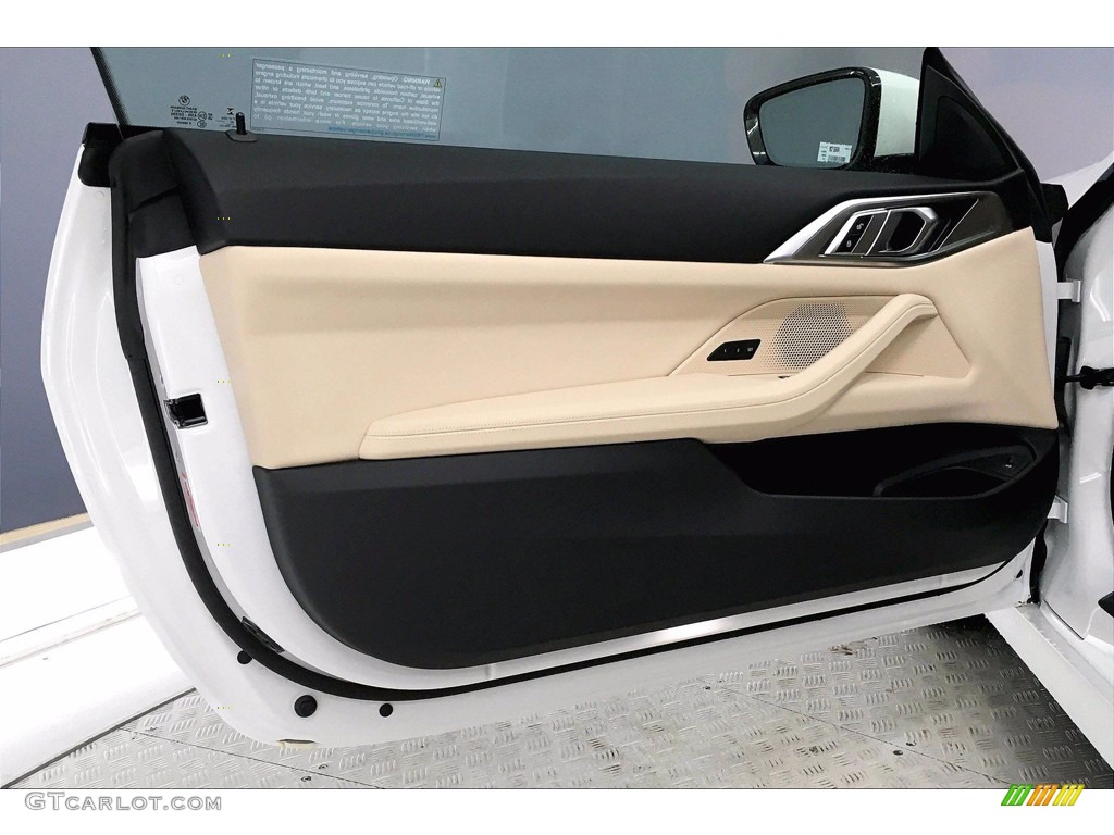 2021 BMW 4 Series 430i Coupe Canberra Beige Door Panel Photo #139963624