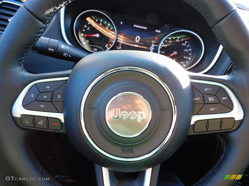 2021 Jeep Compass Altitude 4x4 Black Steering Wheel Photo #139963927