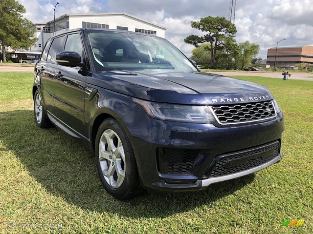 2020 Range Rover Sport HSE - Portofino Blue Metallic / Almond/Espresso photo #11