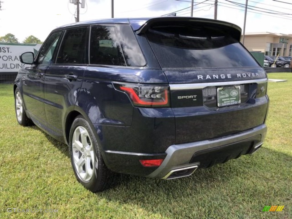 2020 Range Rover Sport HSE - Portofino Blue Metallic / Almond/Espresso photo #12