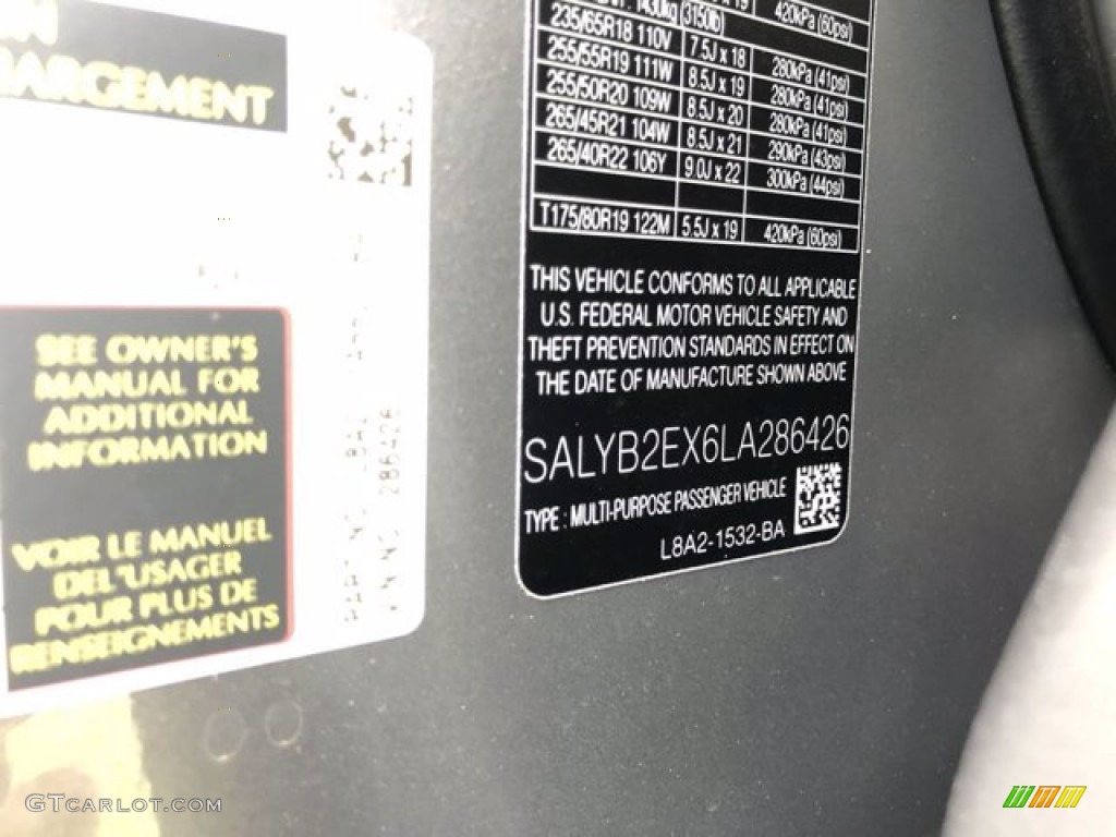 2020 Range Rover Velar S - Eiger Gray Metallic / Ebony/Ebony photo #32