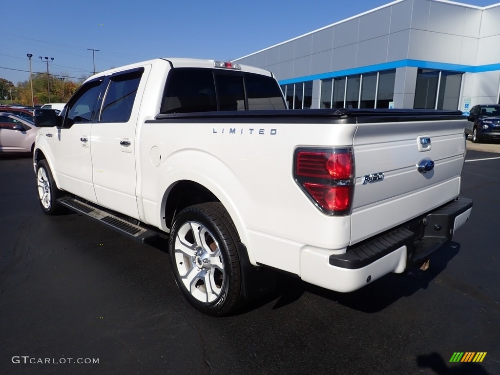 2011 F150 Lariat SuperCrew 4x4 - White Platinum Metallic Tri-Coat / Steel Gray/Black photo #4