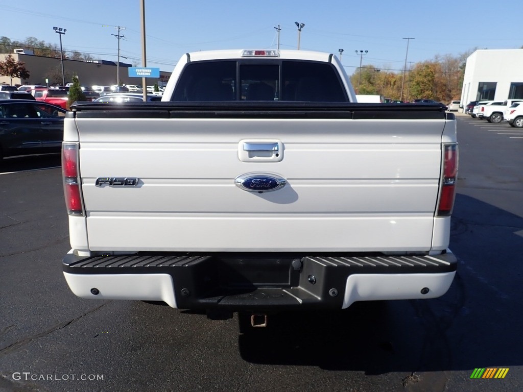 2011 F150 Lariat SuperCrew 4x4 - White Platinum Metallic Tri-Coat / Steel Gray/Black photo #6