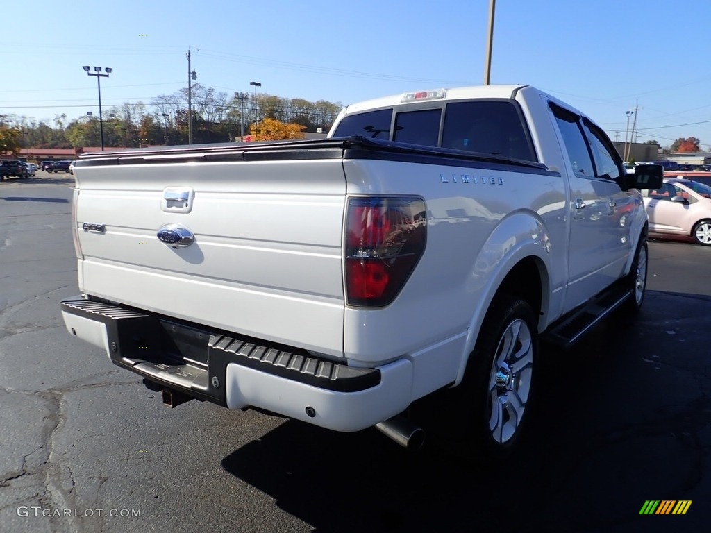 2011 F150 Lariat SuperCrew 4x4 - White Platinum Metallic Tri-Coat / Steel Gray/Black photo #7