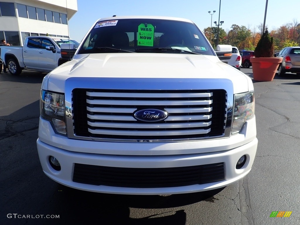 2011 F150 Lariat SuperCrew 4x4 - White Platinum Metallic Tri-Coat / Steel Gray/Black photo #12