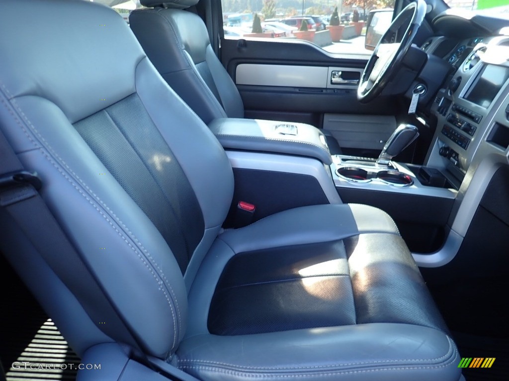 2011 F150 Lariat SuperCrew 4x4 - White Platinum Metallic Tri-Coat / Steel Gray/Black photo #14