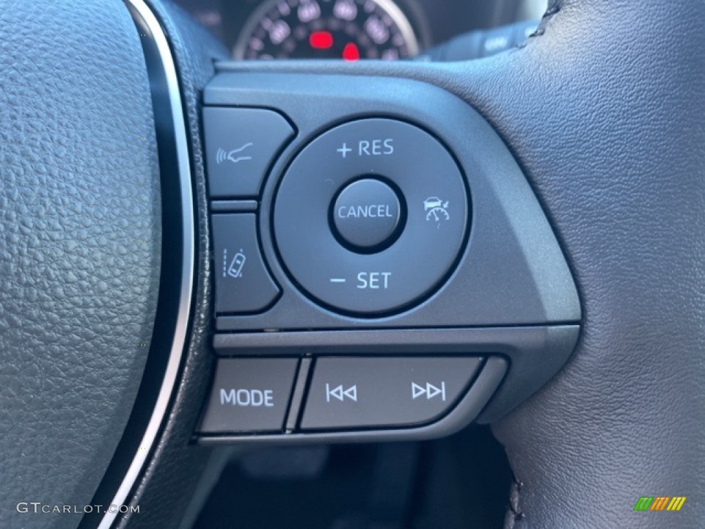 2021 Toyota RAV4 XLE AWD Hybrid Light Gray Steering Wheel Photo #139965801