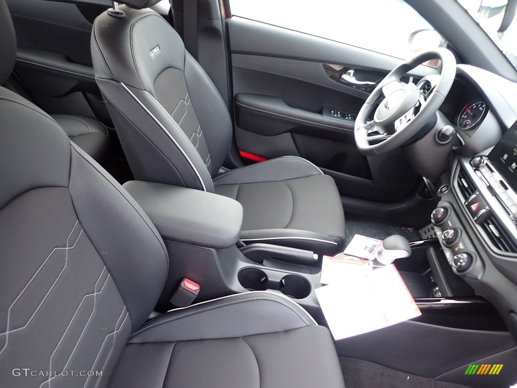 Black Interior 2021 Kia Forte GT-Line Photo #139965811