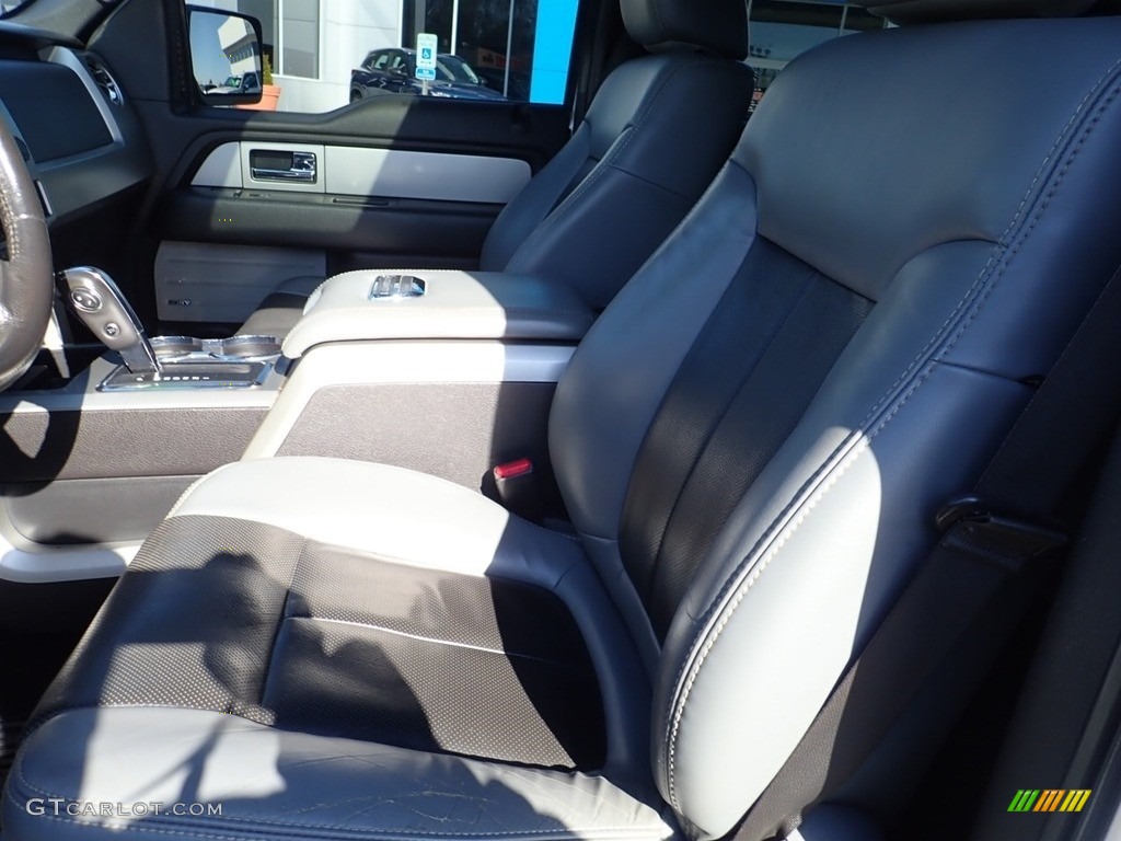 2011 F150 Lariat SuperCrew 4x4 - White Platinum Metallic Tri-Coat / Steel Gray/Black photo #18
