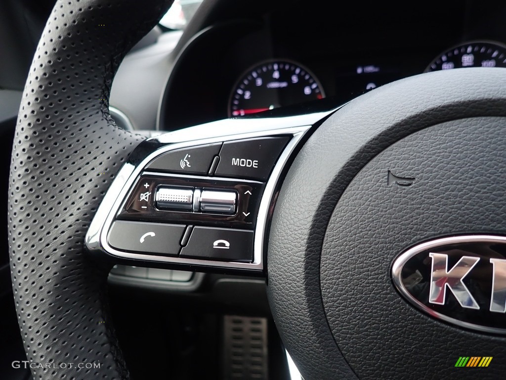 2021 Kia Forte GT-Line Black Steering Wheel Photo #139965955