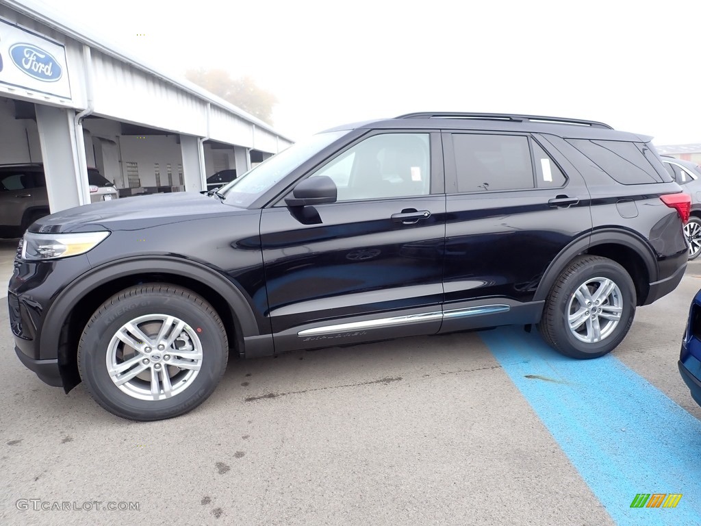 2020 Explorer XLT 4WD - Agate Black Metallic / Ebony photo #6