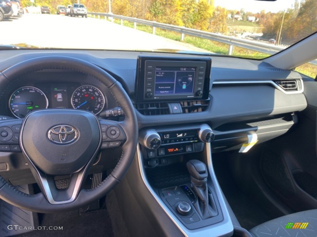 2021 Toyota RAV4 XLE AWD Hybrid Black Dashboard Photo #139966573