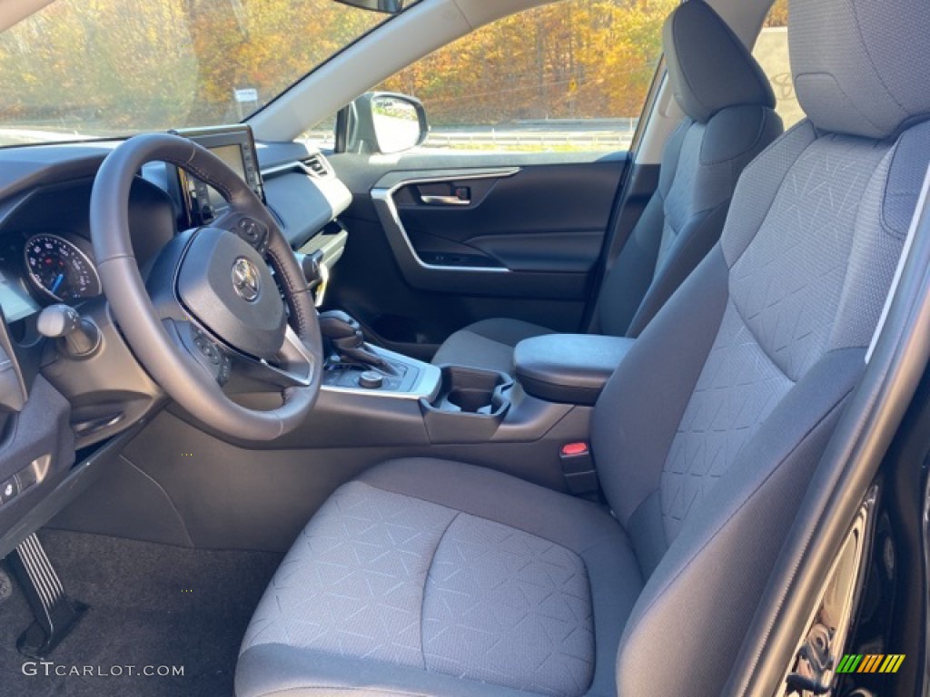 Black Interior 2021 Toyota RAV4 XLE AWD Hybrid Photo #139966585