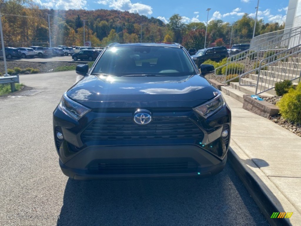 2021 RAV4 XLE AWD Hybrid - Midnight Black Metallic / Black photo #10