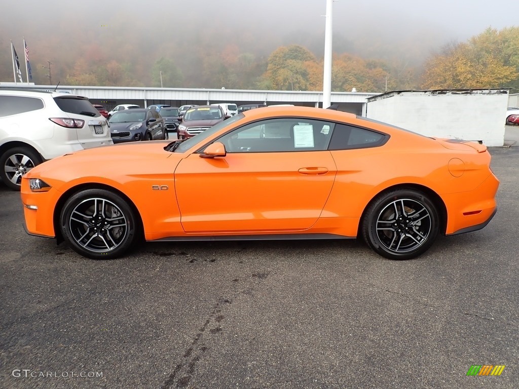 Twister Orange 2020 Ford Mustang GT Fastback Exterior Photo #139966693