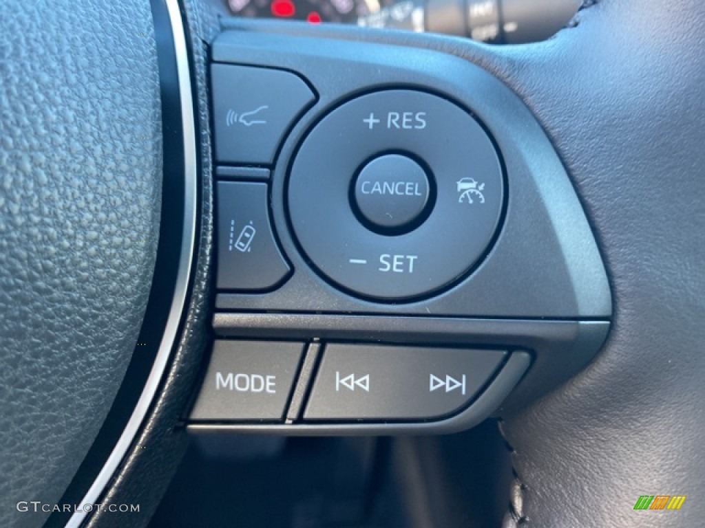 2021 Toyota RAV4 XLE AWD Hybrid Black Steering Wheel Photo #139966798