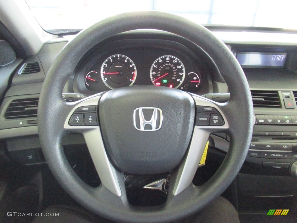 2008 Honda Accord LX-P Sedan Black Steering Wheel Photo #139967557