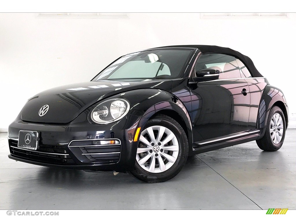 Deep Black Pearl 2017 Volkswagen Beetle 1.8T S Convertible Exterior Photo #139970485