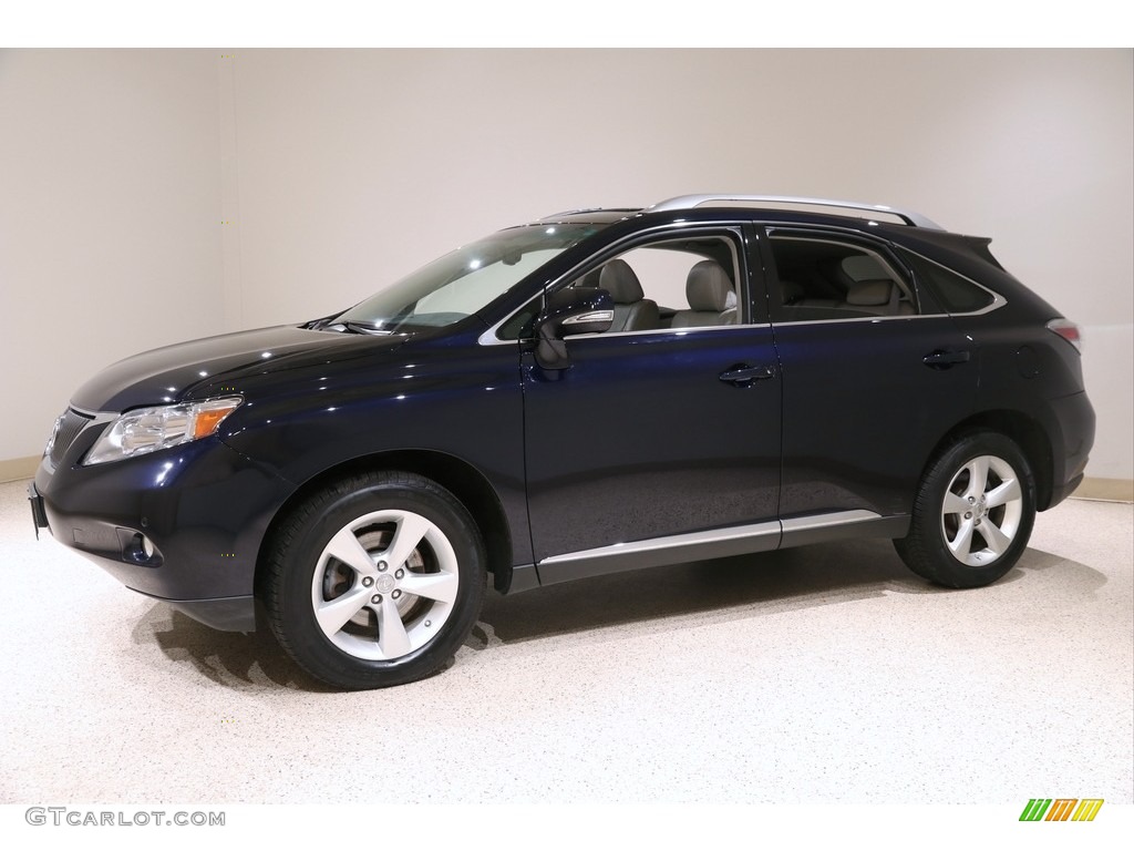 2010 RX 350 AWD - Black Sapphire Pearl / Light Gray/Espresso Birds-Eye Maple photo #3