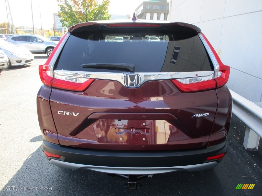 2018 CR-V EX AWD - Basque Red Pearl II / Gray photo #4