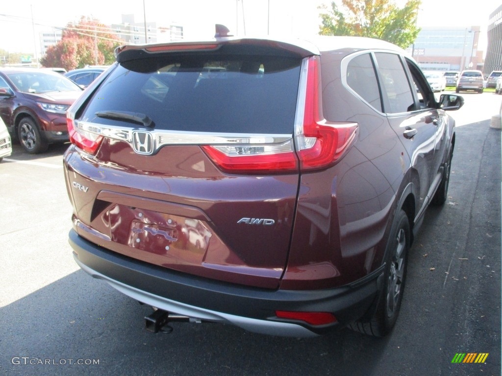 2018 CR-V EX AWD - Basque Red Pearl II / Gray photo #5