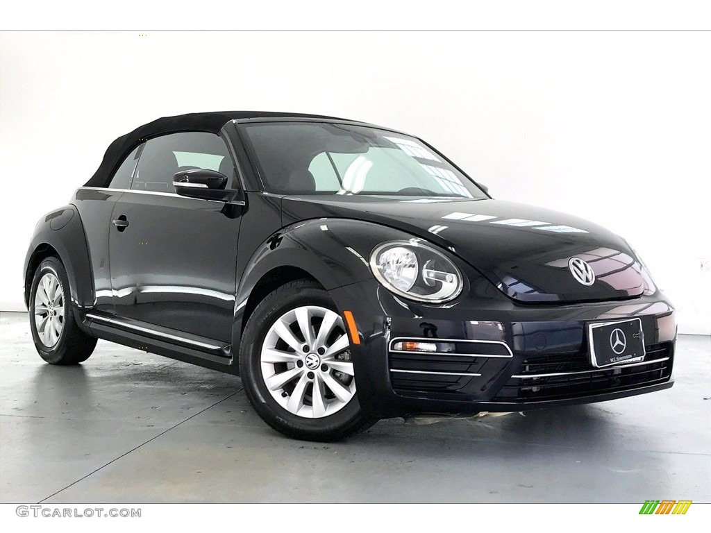 Deep Black Pearl 2017 Volkswagen Beetle 1.8T S Convertible Exterior Photo #139971082