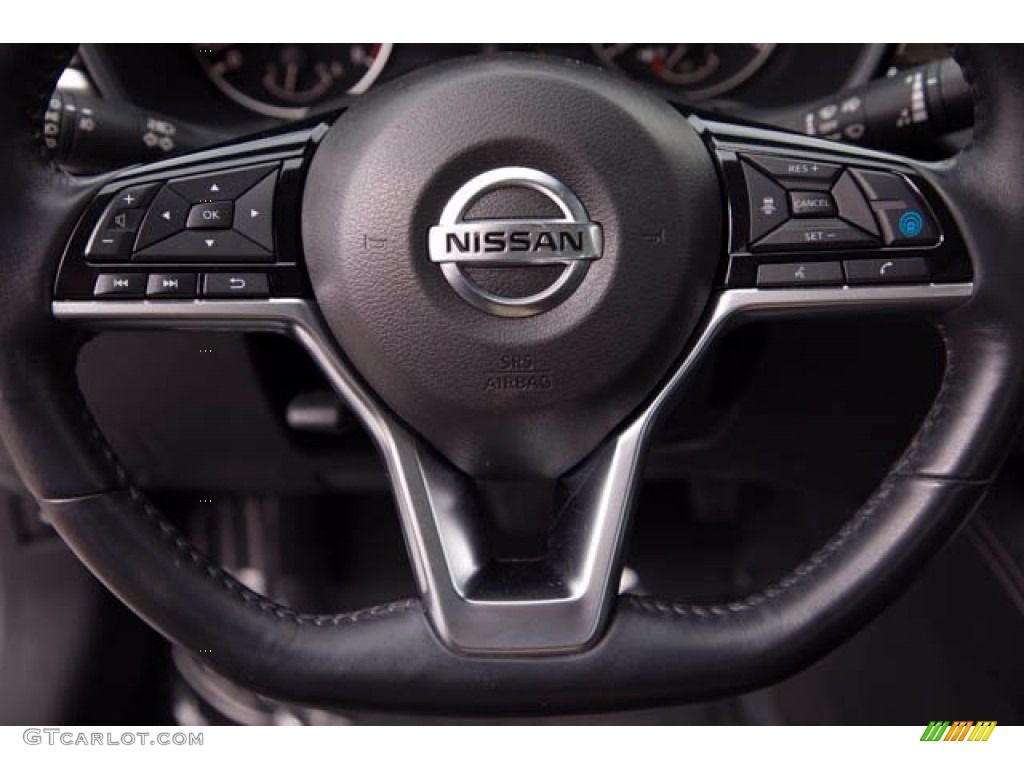 2019 Nissan Altima SL Charcoal Steering Wheel Photo #139971289