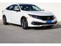 2020 Platinum White Pearl Honda Civic EX Sedan  photo #1