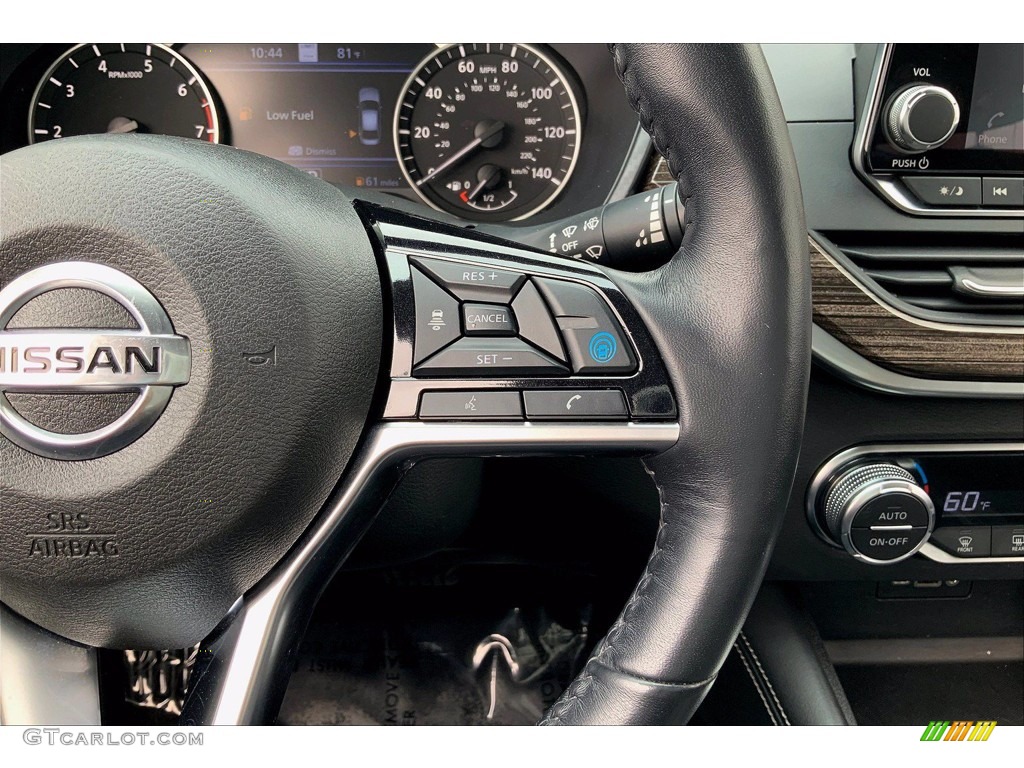 2019 Nissan Altima SL Charcoal Steering Wheel Photo #139972426