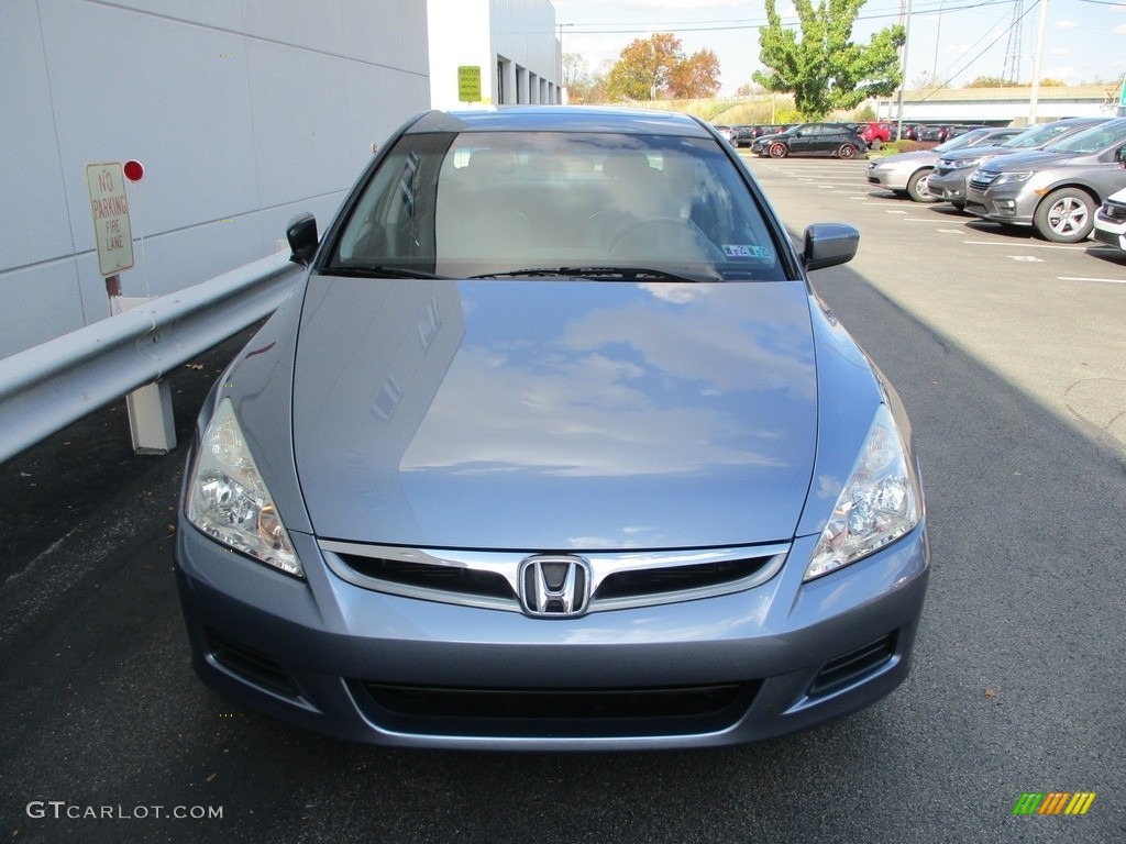 2007 Accord EX-L V6 Sedan - Cool Blue Metallic / Gray photo #8