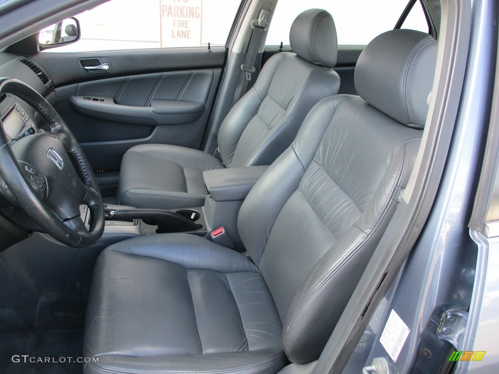 2007 Accord EX-L V6 Sedan - Cool Blue Metallic / Gray photo #12