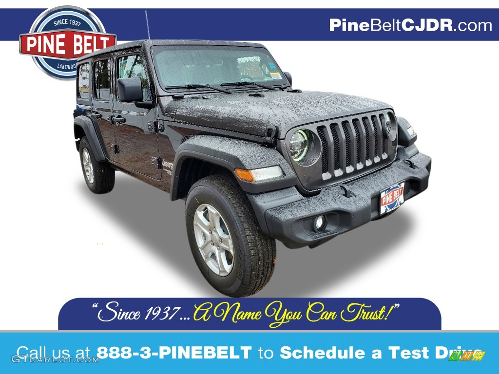 2021 Wrangler Unlimited Sport 4x4 - Granite Crystal Metallic / Black photo #1