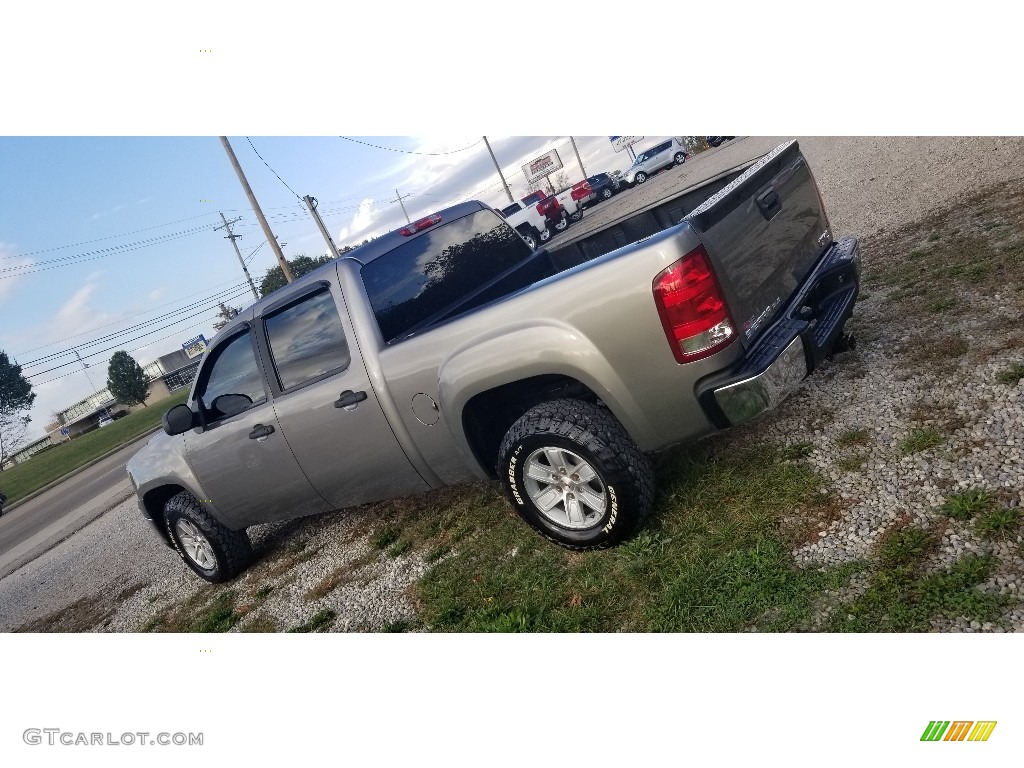 2013 Sierra 1500 SLE Crew Cab 4x4 - Steel Gray Metallic / Ebony photo #5
